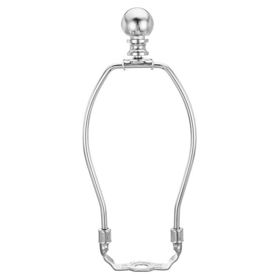 Uxcell 6.5 Inch Lamp Harp Kit with Finial Lamp Shade Holder Chrome, 1 Set