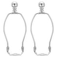 thumbnail image 1 of Uxcell 6.5 inch Lamp Harp Kit with Finial Lamp Shade Holder Chrome, 2 Set, 1 of 6