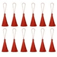 thumbnail image 1 of Uxcell 6.5" Silky Bookmark Tassels with Loop for DIY Craft Accessory, 12Pack Red, 1 of 5