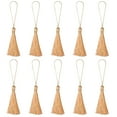 thumbnail image 1 of Uxcell 6.5" Silky Bookmark Tassels with Loop for DIY Craft Accessory, 20Pack Khaki, 1 of 5