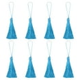 thumbnail image 1 of Uxcell 6.5" Silky Bookmark Tassels with Loop for DIY Craft Accessory, 8Pack Sky, 1 of 5