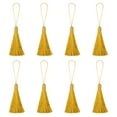 thumbnail image 1 of Uxcell 6.5" Silky Bookmark Tassels with Loop for DIY Craft Accessory, 8Pack Wheat, 1 of 5