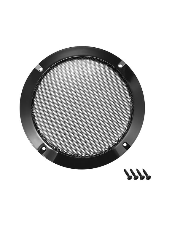 Uxcell 6.5" Speaker Grill Mesh Decorative Circle Woofer Guard Protective Cover Audio Accessories Black