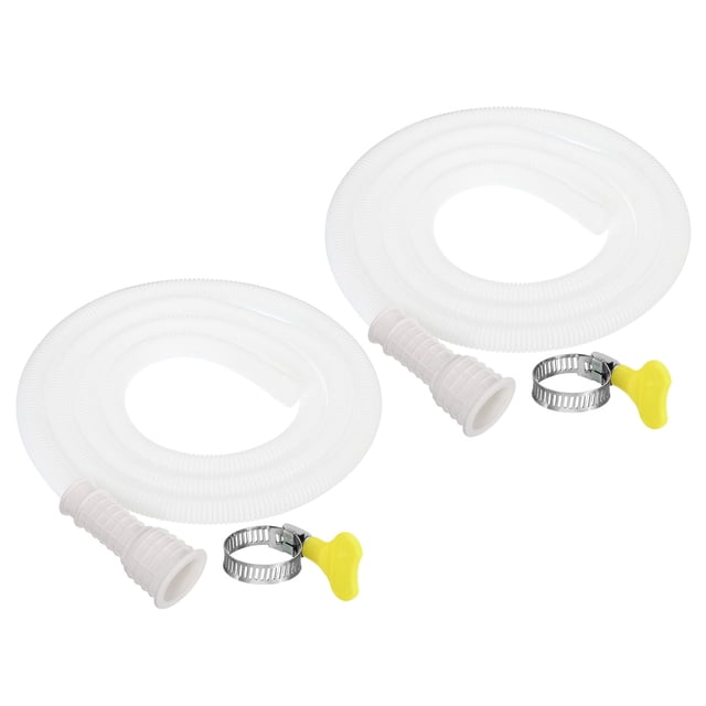 PATIKIL Universal AC Drain Hose – 5ft, 16-25mm Adjustable Mouth, With Clamp – For Mini-Split, Window AC, Washing Machine, Dishwasher