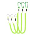 thumbnail image 1 of Uxcell 6.5ft Spring Fishing Lanyard Retractable Coiled Tether with Metal Clip & Keyring, Green 3 Pack, 1 of 7