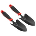 thumbnail image 1 of Uxcell 6.5x3.3" Garden Trowel Thicken Gardening Hand Shovel Garden Hand Tools Flower Beds Transplant Black Red 2 Pack, 1 of 5