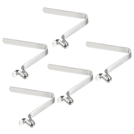 Uxcell 6.5x4mm Kayak Paddle Snaps, Hollow Button Single Pin Lock Tube Spring Clips for Tent Pole, 5 Pack