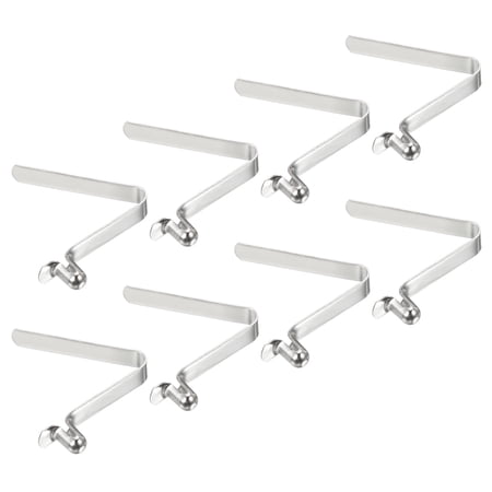 Uxcell 6.5x4mm Kayak Paddle Snaps, Hollow Button Single Pin Lock Tube Spring Clips for Tent Pole, 8 Pack