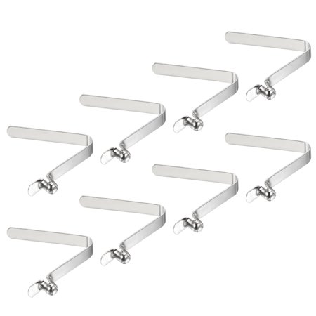 Uxcell 6.5x5mm Kayak Paddle Snaps, Hollow Button Single Pin Lock Tube Spring Clips for Tent Pole, 8 Pack