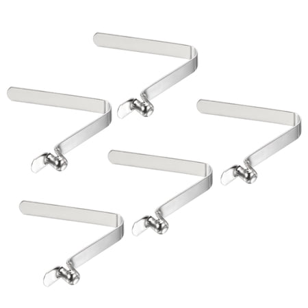 Uxcell 6.5x5mm Kayak Paddle Snaps, Hollow Button Single Pin Lock Tube Tent Pole Spring Clips, 5 Pack