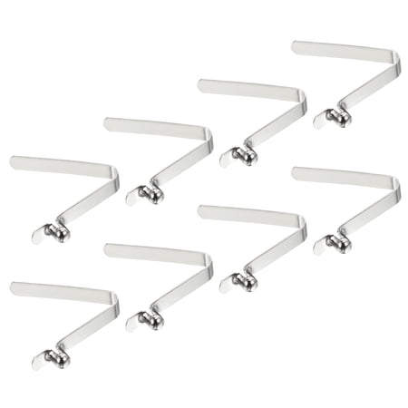 Uxcell 6.5x5mm Kayak Paddle Snaps, Hollow Button Single Pin Lock Tube Tent Pole Spring Clips, 8 Pack