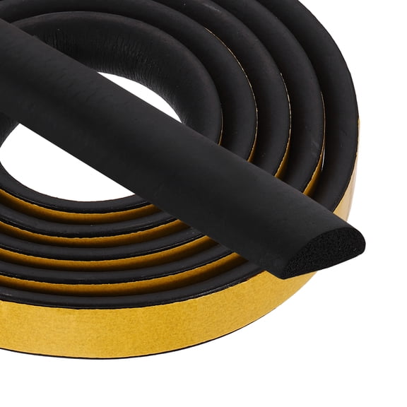 Uxcell 6.6FT Solid Rubber Weather Stripping, Self Adhesive EPDM Seals