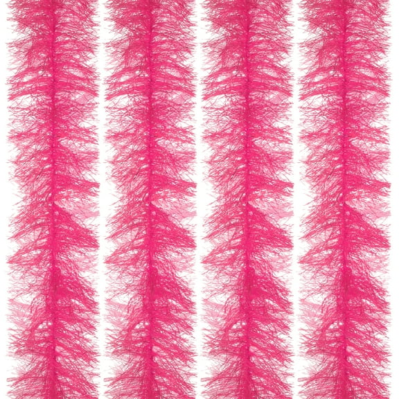 Uxcell 6.6Ft Feather Boa, 4Pcs Artificial Fluffy Feather Boas Party Decorations for DIY Crafts, Wedding Costume, Christmas, Concert, Halloween, Home Decor, Pink