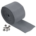 thumbnail image 1 of Uxcell 6.6Ft Polyester Rope Protector Sleeve 45mm Width Cable Lines Protective Cover, Gray, 1 of 6