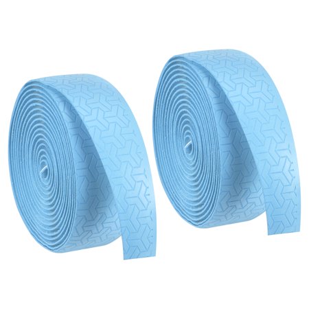 Uxcell 6.6ft NonSlip PU Overgrip Racket Grip Tape for Tennis Badminton, Blue 2 Pack