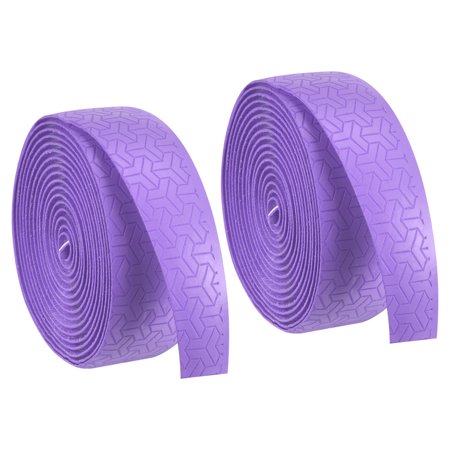Uxcell 6.6ft NonSlip PU Overgrip Racket Grip Tape for Tennis Badminton, Purple 2 Pack