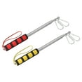 thumbnail image 1 of Uxcell 6.6ft Telescopic Handheld Flagpoles Tour Guide Flag Pole with Clips for Teaching Red, Yellow, 2 Pack, 1 of 6