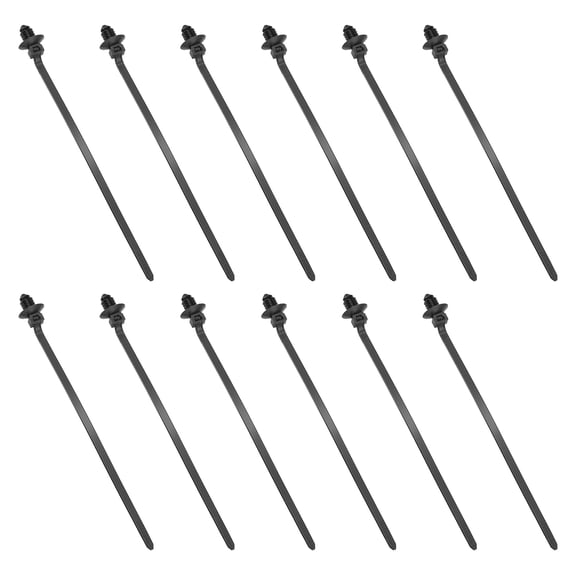 Uxcell 6.7 x 0.2 Inch Reusable Cable Ties, 12 Pcs Plastic Adjustable Cord Management Organizer Wrap and Hook Loop Cable Management for Earphones Phone Charger Computer Home Office