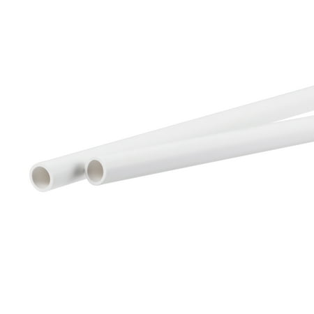 Pipe Round Rigid Plastic Tube 6.8mm ID 8.8mm OD 500mm White for Water Pipe,Crafts,Decoration,Cable Sleeve 2 Pack 6.8mm ID 8.8mm OD