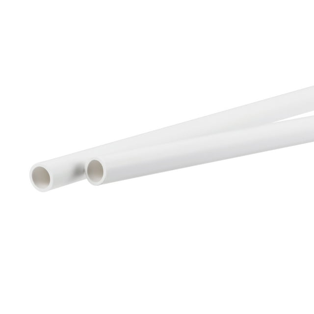 Uxcell 6.8mm ID 8.8mm OD 500mm White PVC Pipe Round Rigid Plastic Tube