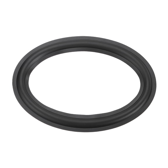 Uxcell 6x9 Inch Rubber Speaker Edge Surround Rings 156x230x105x180mm(IDxOD) Perforated Subwoofer Rings Replacement Parts for Speaker Repair or DIY, Black