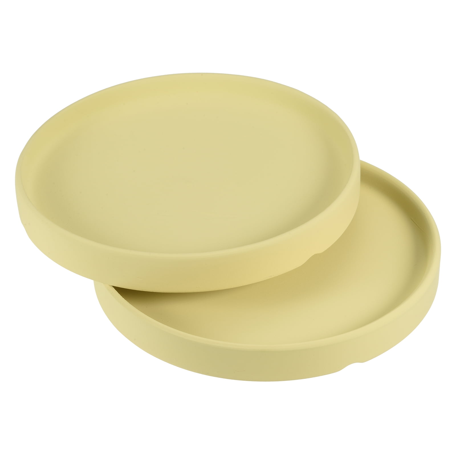 Uxcell 6" Ceramic Round Planter Saucer Flower Pot Drip Tray Coaster, Chartreuse 2 Pack