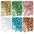 thumbnail image 1 of Uxcell 6 Colors Crushed Glass Chips, 1-4mm Irregular Sequins Metallic Color Glass 28g Gold Tone Green Color Series, 1 of 5