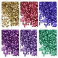 thumbnail image 1 of Uxcell 6 Colors Crushed Glass Chips, 1-4mm Irregular Sequins Metallic Color Glass 28g Purple Color Series, 1 of 5