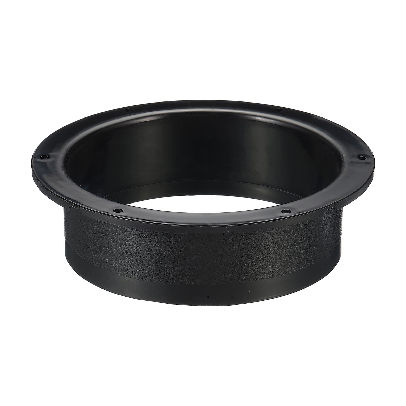 Uxcell 6" Duct Connector Flange ABS Ducting Airflow Tube Vent Connector Black