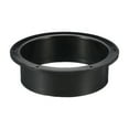 thumbnail image 1 of Uxcell 6" Duct Connector Flange ABS Ducting Airflow Tube Vent Connector Black, 1 of 6