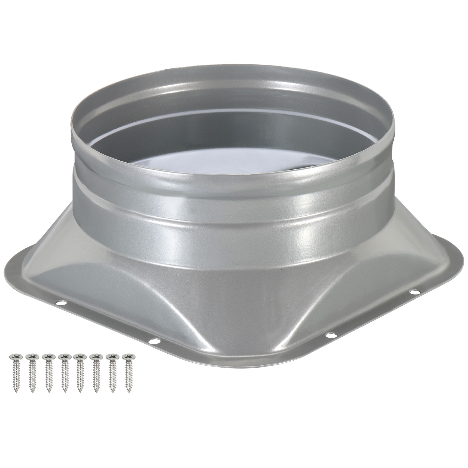 Uxcell 6" Duct Connector Flange Metal Exhaust Flange Duct Mounting