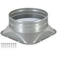 thumbnail image 1 of Uxcell 6" Duct Connector Flange Metal Exhaust Flange Duct Mounting Plate for Air Heating Cooling HVAC Square, 1 of 5