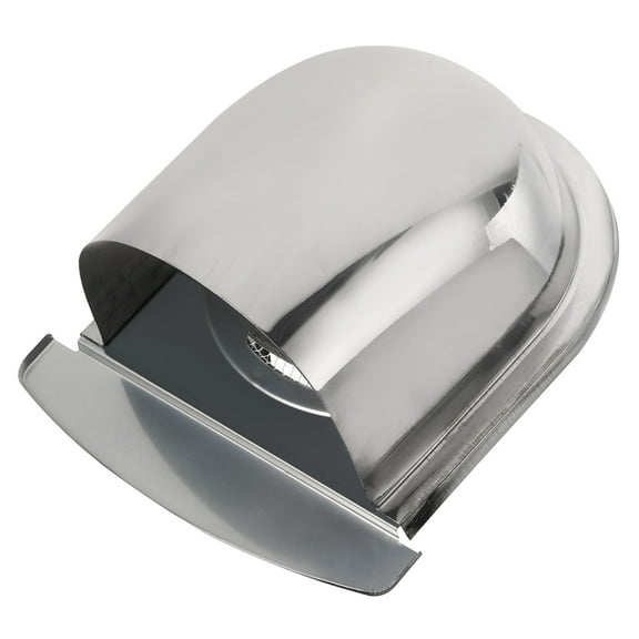 Uxcell 6" Exhaust Air Vent Cover Exterior Wall Vent Outlet Grille Louvered Duct Ventilation Cap with Mesh Silver