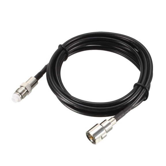Uxcell 6 Feet FME Male to FME Female Antenna Extension Cable RG174 RF Coaxial Cable Plastic Black 1 Pcs