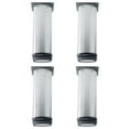thumbnail image 1 of Uxcell 6'' Furniture Legs Worktop Shelves Feet Replacement Height Adjustable Stainless Steel Silver Tone 4pcs, 1 of 7