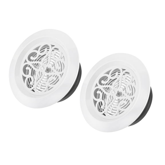 Uxcell 6 Inch Adjustable Pattern Screen Grille Cover Louver Round Air Vent 2 Pack
