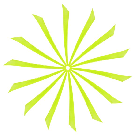 Arrow Vanes Turkey Archery Arrows Feathers Fletching, Left Wing Fit for Hunting Target Shooting Neon Yellow