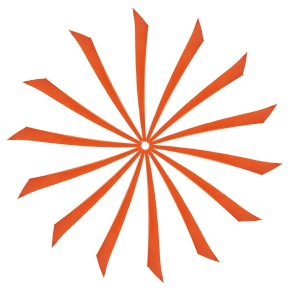 Arrow Vanes Turkey Archery Arrows Feathers Fletching, Left Wing Fit for Hunting Target Shooting Orange