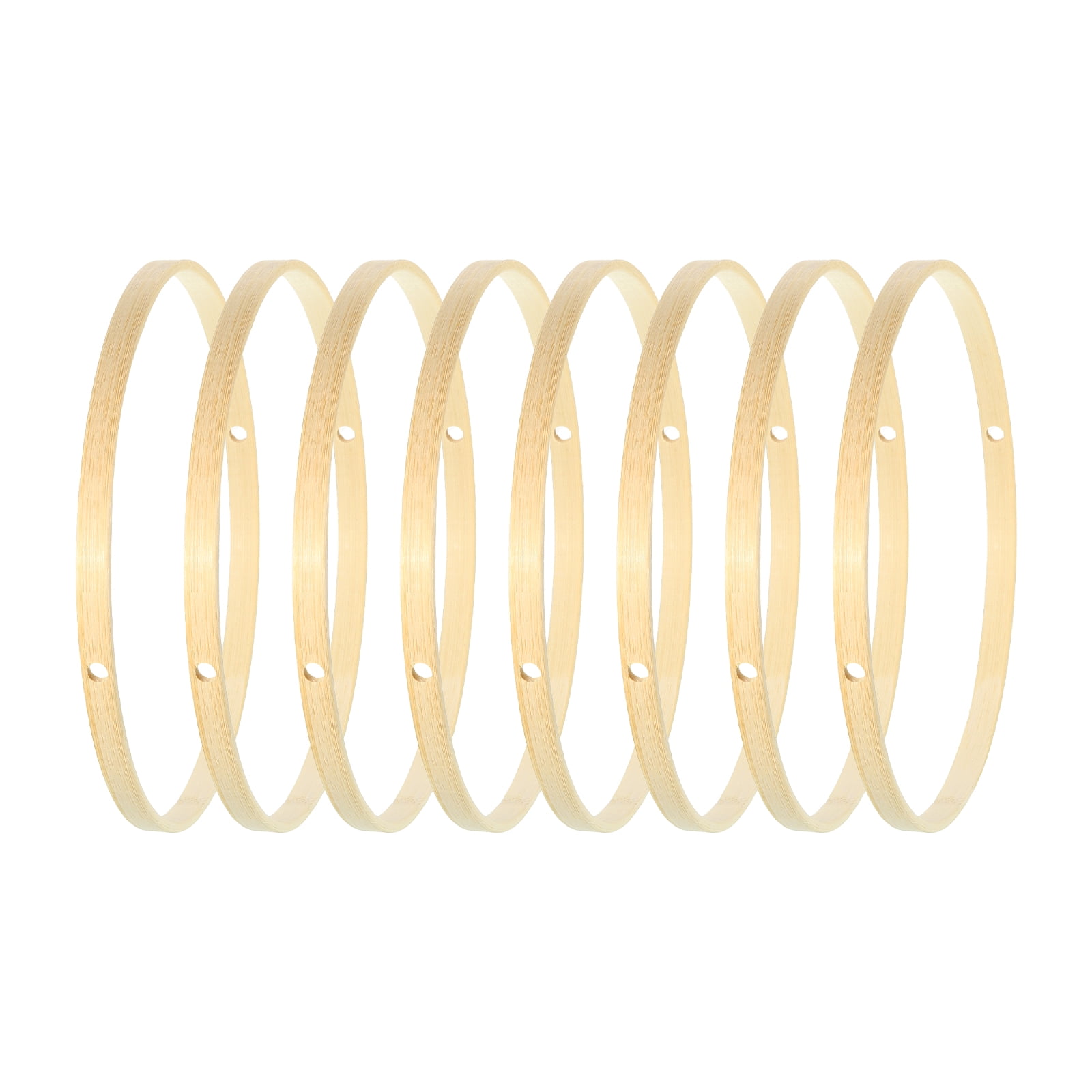 Uxcell 6 Inch Bamboo Macrame Floral Hoop Craft Rings for DIY Dream ...