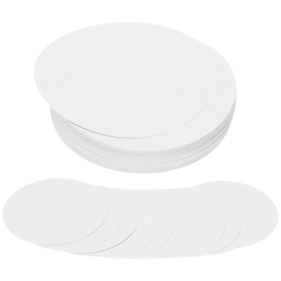 Uxcell 6 Inch Circle Cutouts Paper, 100 Pcs Circle Card Stock 200gsm/75lb Round Cutouts for DIY Craft Projects Classroom Bulletin Board Decoration, White