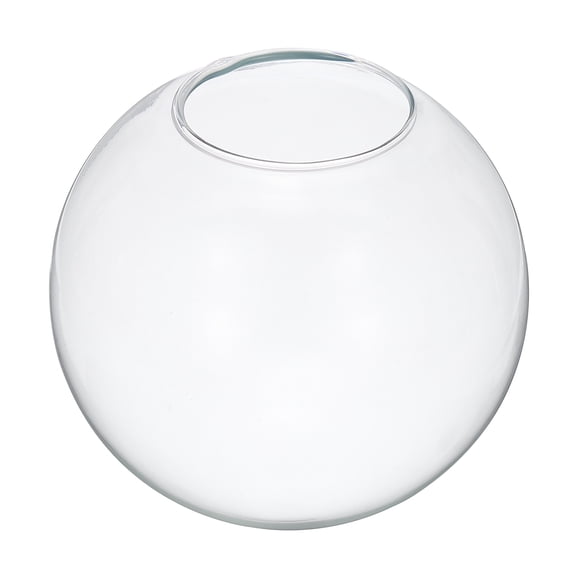 Uxcell 6 Inch Clear Glass Globe Shades Replacement, 1pcs Handmade Glass Lamp Shade Lampshade Light Fixture
