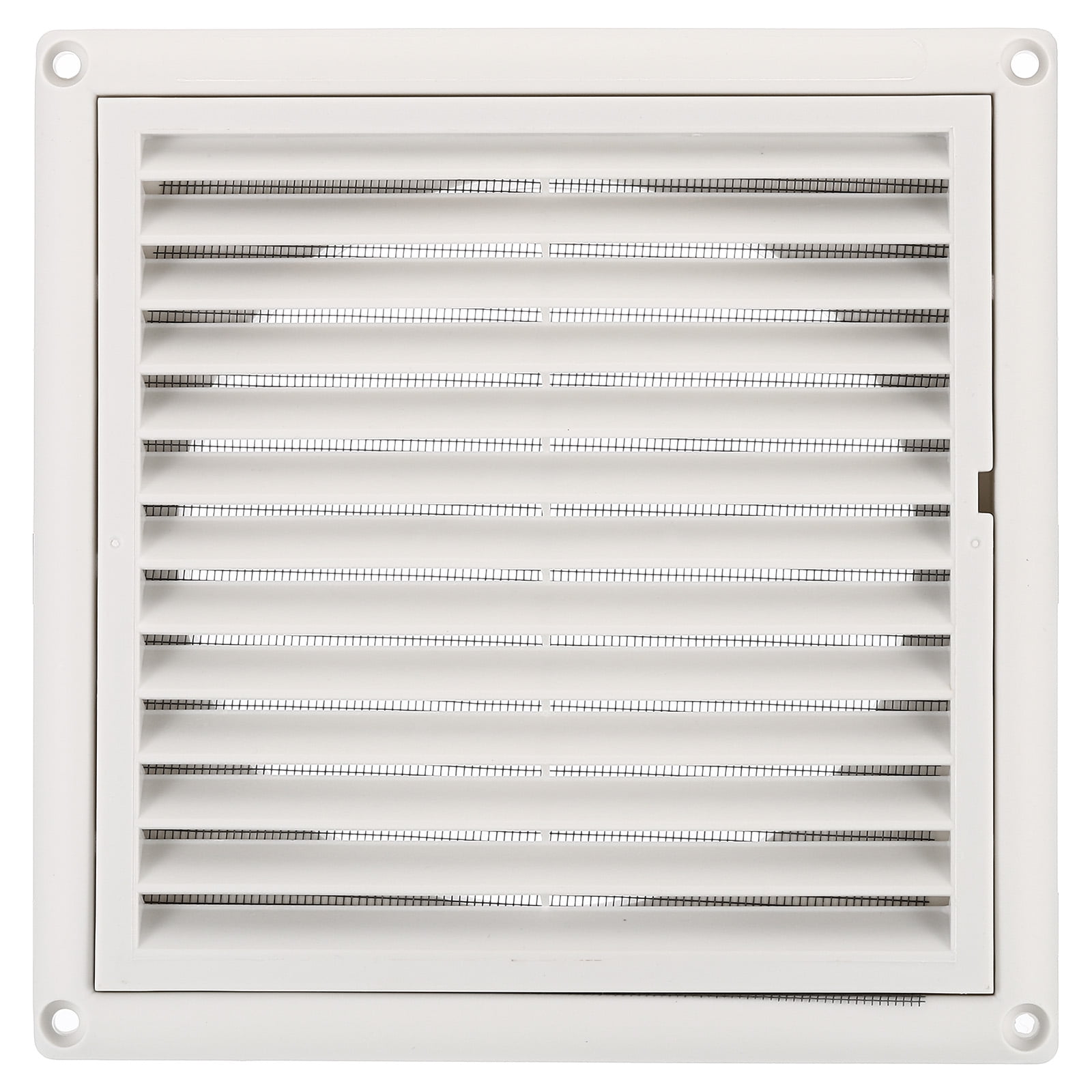 Uxcell Dryer Vent Cover Exterior Wall Exhaust Vent Air Grille Louvered Screen Mesh ABS Plastic for HVAC Kitchen Bathroom 6"