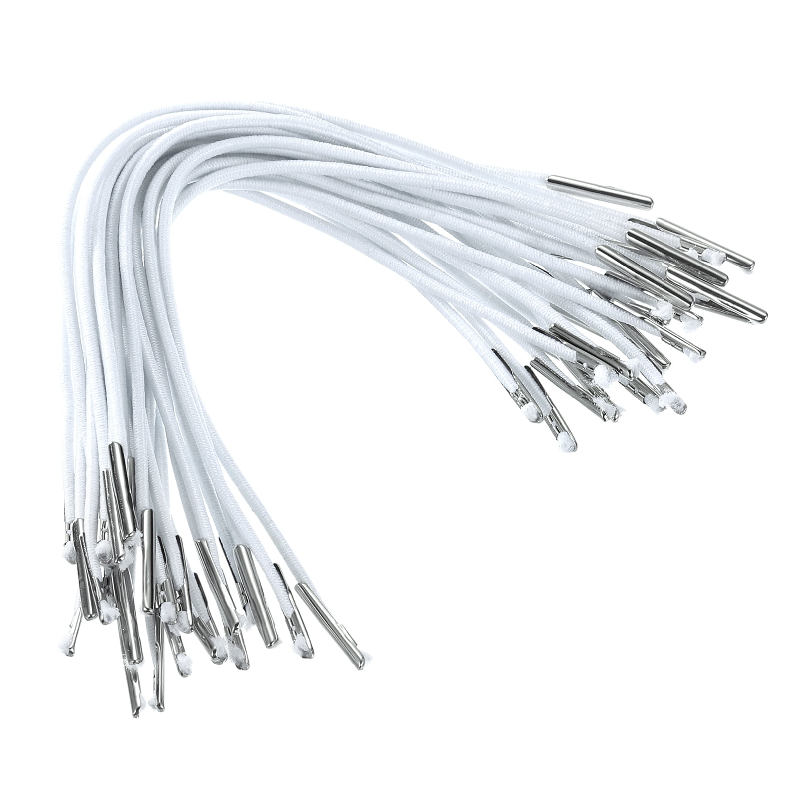 Uxcell 6 Inch Elastic Barbed Cord 1.6mm Loop Stretch Round
