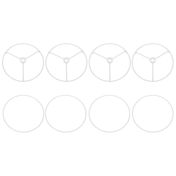 Uxcell 6 Inch Lamp Shade Ring, 4 Set Metal Lamp Shade Frame Wire Lampshade Frame DIY Drum Strong Ring Lampshade Holder