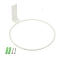 thumbnail image 1 of Uxcell 6 Inch Ring Wall Mounted Stand Rack Flower Pot Holder, White, 1 of 4