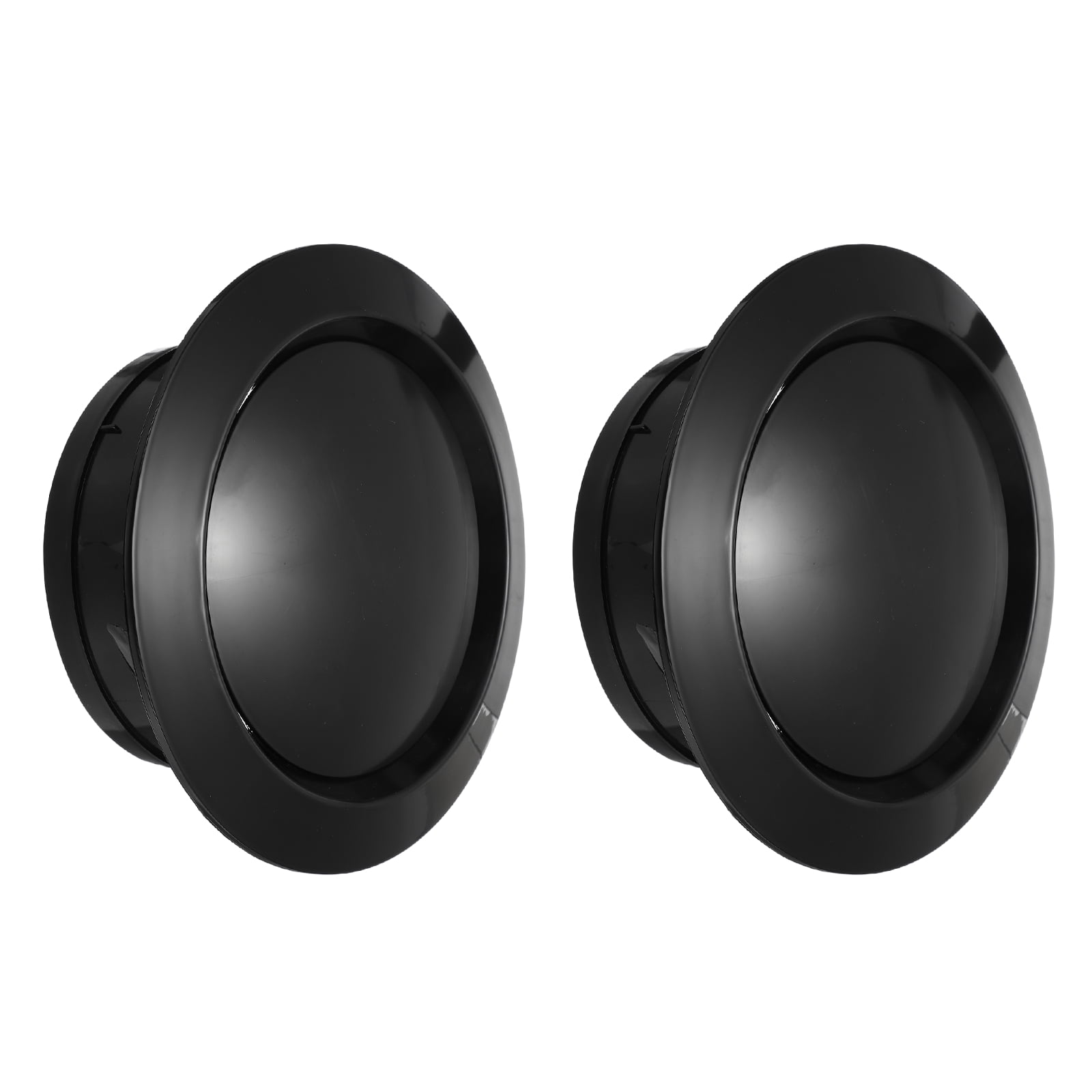 Uxcell 6 Inch Round Air Vent, 2pcs ABS Adjustable Soffit Exhaust Vent Cover, Black