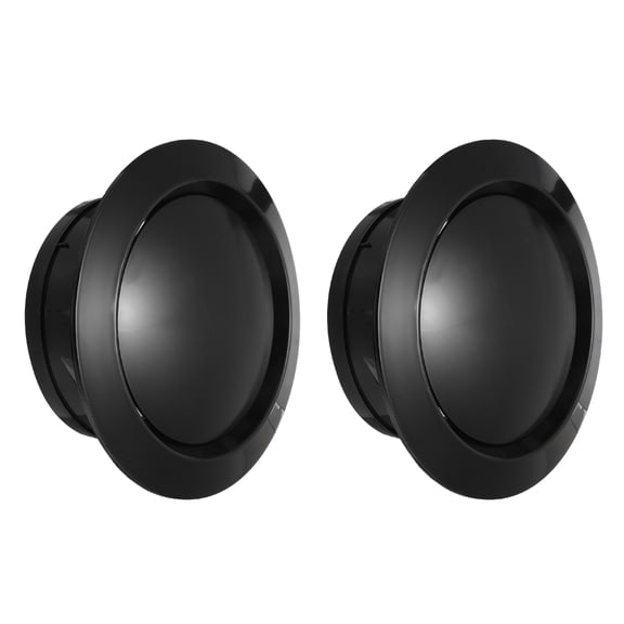 Uxcell 6 Inch Round Air Vent, 2pcs ABS Adjustable Soffit Exhaust Vent Cover, Black