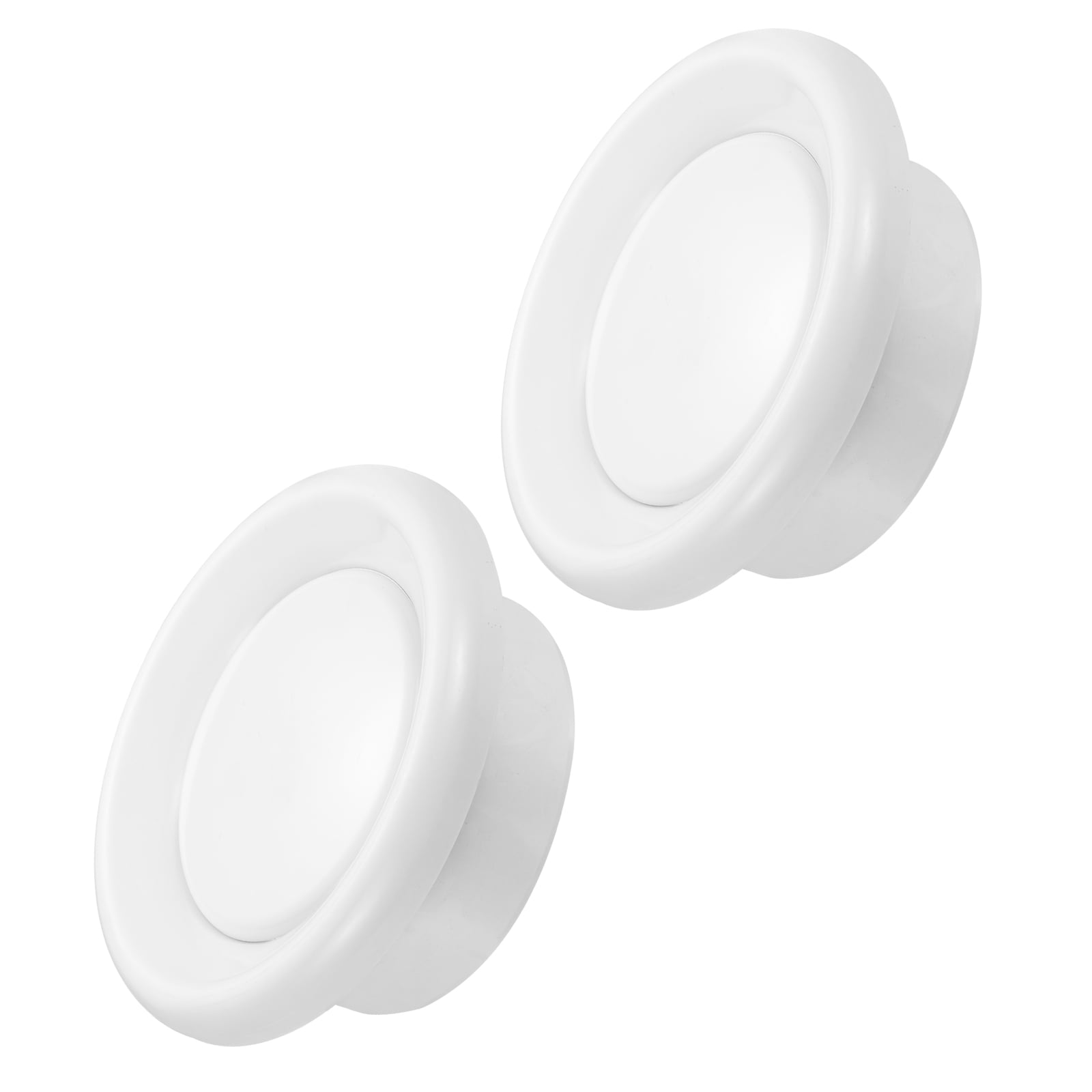 Uxcell 6 Inch Round Air Vent Cover, 2PCS ABS Exhaust Adjustable Valve Diffuser, White