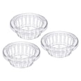 thumbnail image 1 of Uxcell 6 Inch Round Garden Plastic Mesh Cup Slotted Net Pot Basket for Flower Planting Clear 3 Pack, 1 of 5