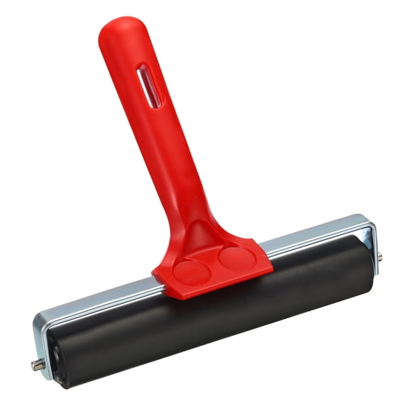 Uxcell 6 Inch Rubber Roller Brayer Print Rolling Tools for Wallpaper Printing Printmaking Ink Stamping